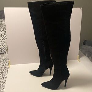 Thigh high stiletto boots